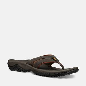 Teva Katavi 2 Thong Sandalen Herren Schwarz/Grün [TUAQ43819]